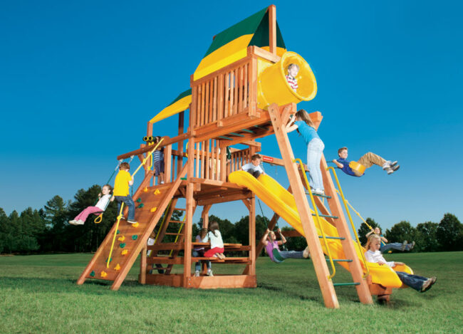 Woodplay Playhouse 6' Combo 4