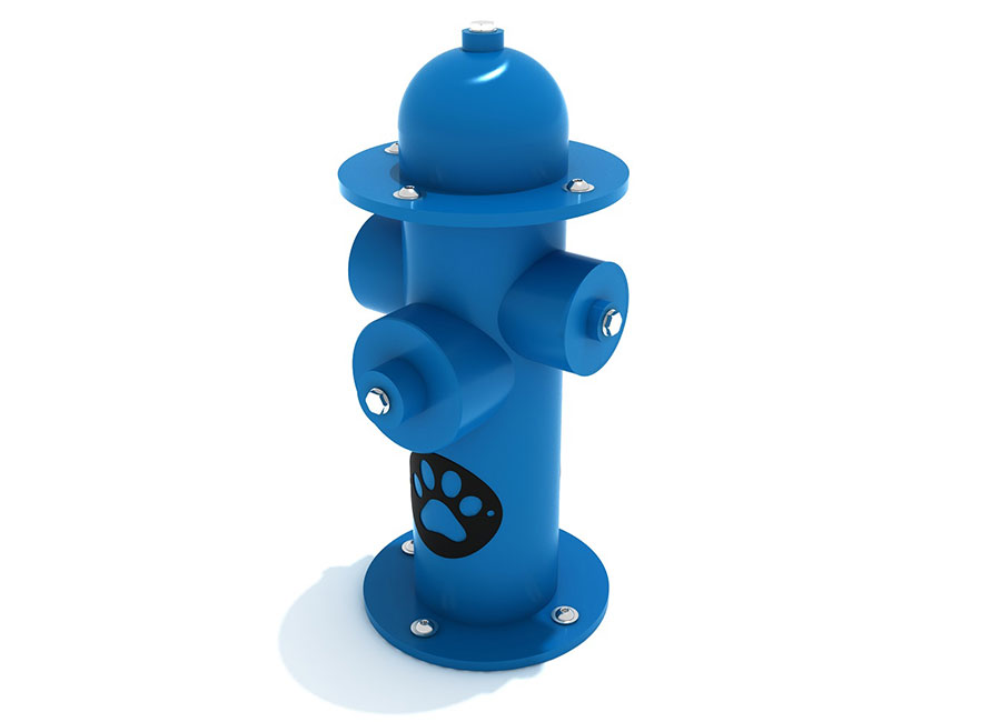 Dog-Park-Faux-Fire-Hydrant-Blue