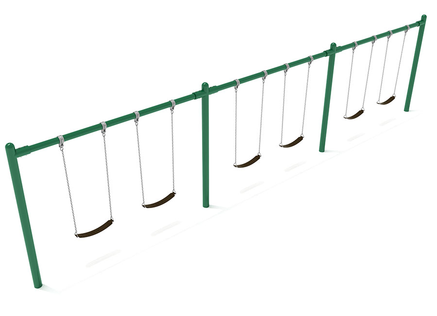Three-Bay-Swing-Post-Green