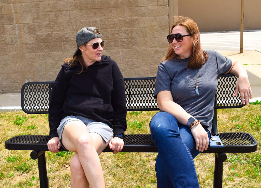 6ft-Expanded-Steel-Bench-People