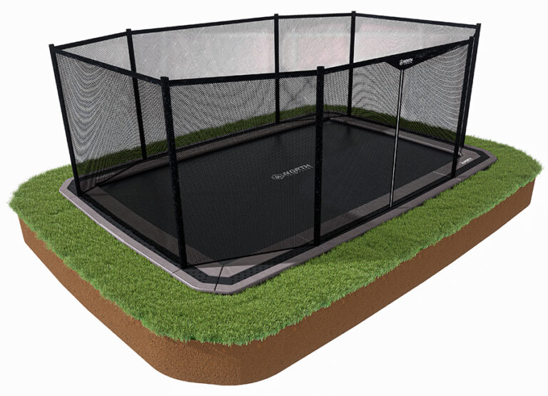17 ft X 12 ft North In-ground Safety Net - Full Enclosure