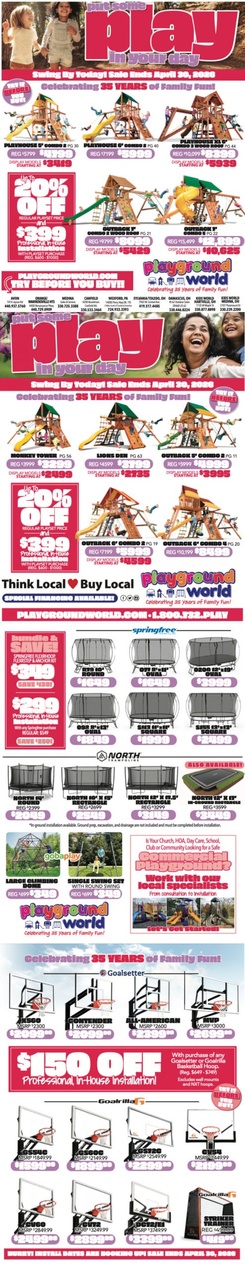 April 2026 Specials